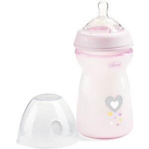 Chicco Natural Feeling Girl baby bottle 6m+ 330 ml