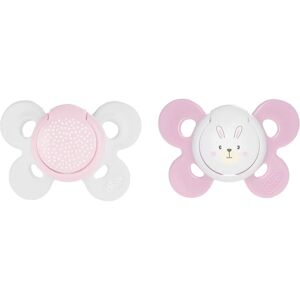 Chicco Physio Comfort 0-6m dummy Girl-Dots/Rabbit 2 pc