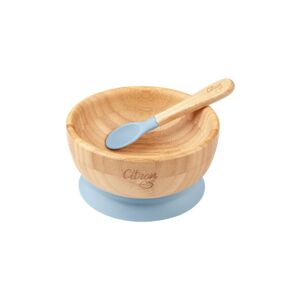 Citron Bamboo Bowl bowl with suction cup Blue 300 ml