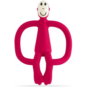Matchstick Monkey Teething Toy and Gel Applicator chew toy with 2-in-1 brush Ruby 1 pc