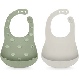 Suavinex Colour Essence Soft & Flexible Bib baby bib 4 m+ Jungle Green 2 pc