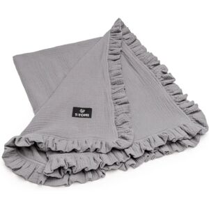 T-TOMI Muslin Blanket blanket Grey 80 x 100 cm 1 pc