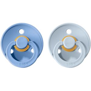 BIBS Colour Natural Rubber Size 2: 6+ months dummy Sky Blue / Baby Blue 2 pc BIBS Colour Natural Rubber Size 2: 6+ months dummy Sky Blue / Baby Blue 2 pc