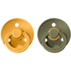BIBS Colour Natural Rubber Size 1: 0+ months dummy Honey Bee / Olive 2 pc BIBS Colour Natural Rubber Size 1: 0+ months dummy Honey Bee / Olive 2 pc