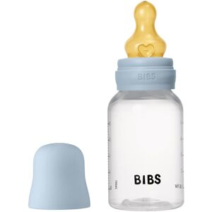 BIBS Anti-Colic Baby Bottle Latex anti-colic bottle with rubber teat Baby Blue 150 ml BIBS Anti-Colic Baby Bottle Latex anti-colic bottle with rubber teat Baby Blue 150 ml