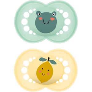 MAM Original 6+ months dummy Mint/ Yellow 2 pc MAM Original 6+ months dummy Mint/ Yellow 2 pc