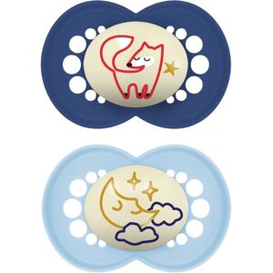 MAM Original Night 16m+ dummy Blue/ Dark Blue 2 pc MAM Original Night 16m+ dummy Blue/ Dark Blue 2 pc