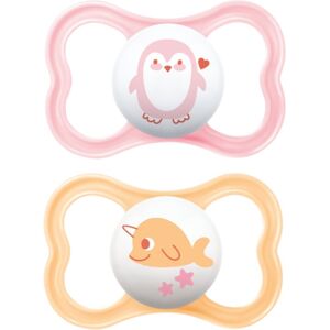 MAM Air 6+ months dummy Pink/ Orange 2 pc MAM Air 6+ months dummy Pink/ Orange 2 pc