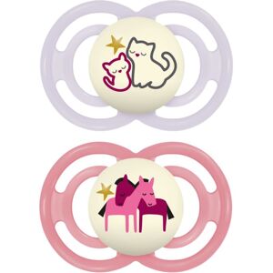 MAM Perfect Night 6m+ dummy Purple/ Pink 2 pc MAM Perfect Night 6m+ dummy Purple/ Pink 2 pc