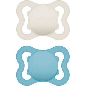 MAM Supreme 0m+ dummy Turquoise/ Beige 2 pc MAM Supreme 0m+ dummy Turquoise/ Beige 2 pc