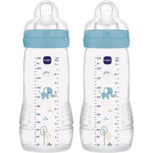 MAM Easy Active™ Baby Bottle children’s bottle 4m+ Blue 2x330 ml MAM Easy Active™ Baby Bottle children’s bottle 4m+ Blue 2x330 ml