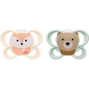 NUK Perfect Match Air 0-2 m dummy Fox/Bear 2 pc NUK Perfect Match Air 0-2 m dummy Fox/Bear 2 pc