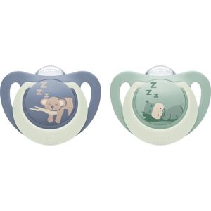 NUK First Choice Night 0-6m dummy Hippo/Koala 2 pc NUK First Choice Night 0-6m dummy Hippo/Koala 2 pc