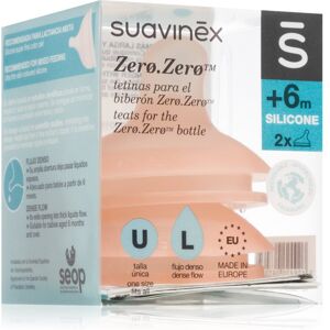 Suavinex Zero Zero Bottle Teat baby bottle teat L Dense Flow 6 m+ 2 pc Suavinex Zero Zero Bottle Teat baby bottle teat L Dense Flow 6 m+ 2 pc