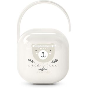 Suavinex Wild & Free Soother Holder dummy box Beige 1 pc Suavinex Wild & Free Soother Holder dummy box Beige 1 pc