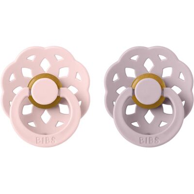 BIBS Baby Pacifier - Size 2 - Dusky Lilac - Natural Rubber - 6+ Months BIBS Baby Pacifier - Size 2 - Dusky Lilac - Natural Rubber - 6+ Months