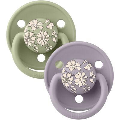 BIBS x Liberty De Lux One Size dummy Fossil Grey / Sage 2 pc BIBS x Liberty De Lux One Size dummy Fossil Grey / Sage 2 pc