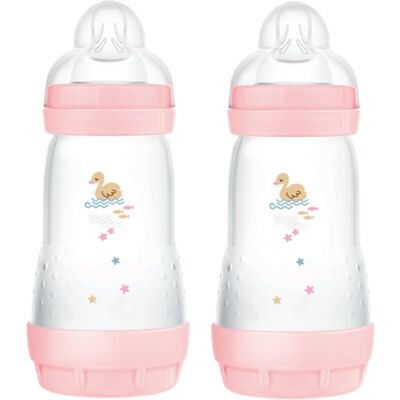 MAM Perfect Star Anti-colic Bottle anti-colic bottle 2m+ Pink 2x260 ml MAM Perfect Star Anti-colic Bottle anti-colic bottle 2m+ Pink 2x260 ml