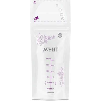 Philips Avent Breast Milk Bags SCF603/25 pouch for breast milk storage 25x180 ml Philips Avent Breast Milk Bags SCF603/25 pouch for breast milk storage 25x180 ml
