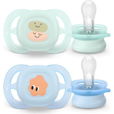 Philips Avent Ultrastart SCF075/14 0-2 m dummy Boy 2 pc Philips Avent Ultrastart SCF075/14 0-2 m dummy Boy 2 pc