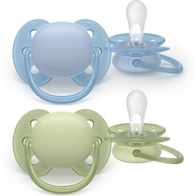 Philips Avent Ultrasoft SCF091/37 0-6 m dummy Boy 2 pc Philips Avent Ultrasoft SCF091/37 0-6 m dummy Boy 2 pc