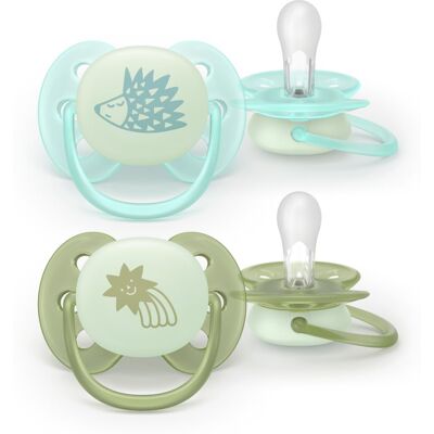 Philips Avent Ultrasoft Night SCF094/01 0-6m dummy Neutral 2 pc Philips Avent Ultrasoft Night SCF094/01 0-6m dummy Neutral 2 pc