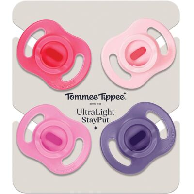 Tommee Tippee Ultra Light Stay Put 18-36m dummy Girl 4 pc Tommee Tippee Ultra Light Stay Put 18-36m dummy Girl 4 pc
