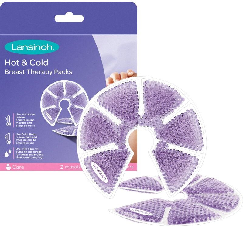 Lansinoh Hot & Cold Breast Therapy Packs gel pads for breasts 2 pc