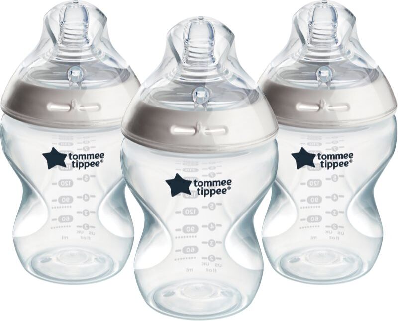 Tommee Tippee Natural Start Anti-Colic self-sterilising baby bottle Slow Flow 0m+ 3x260 ml