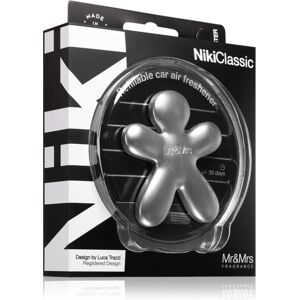 Mr & Mrs Fragrance Niki Fresh Air car air freshener refillable Silver (matt) 1 pc