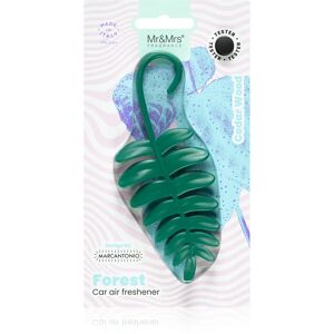 Mr & Mrs Fragrance Forest Cedar Wood car air freshener (Green Fern) 1 pc