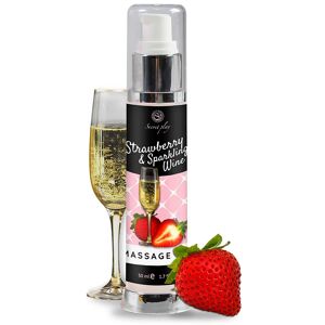 Secret play Sparkling Wine Massage oil massage oil Strawberry & Sparkling Wine 50 ml