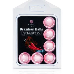 Secret play Brazilian 6 Balls Set Triple Effect massage oil 24 g