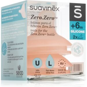 Suavinex Zero Zero Bottle Teat baby bottle teat L Dense Flow 6 m+ 2 pc