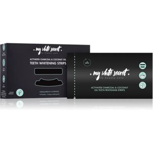 My White Secret Charcoal and Coconut Oil whitening strips for teeth 14 pc