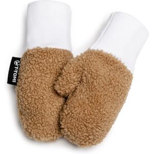 T-TOMI TEDDY Gloves Brown mitt for children from birth 6-12 months 1 pc