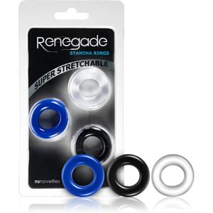NS Novelties Renegade Stamina Rings set of rings for the penis 3 pc