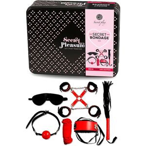 Secret play Secret Bondage BDSM toys Red and Black 7 pc