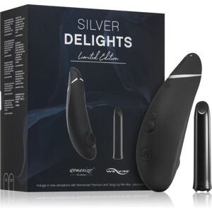 Womanizer Silver Delights Collection stimulator and vibrator 2 pc