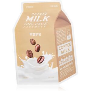 A’pieu One-Pack Milk Mask Coffee moisturising and revitalising sheet mask 21 g