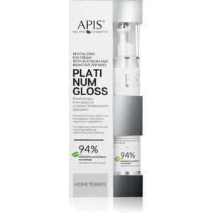 Apis Natural Cosmetics Platinum Gloss revitalising eye cream to treat swelling and dark circles 10 ml