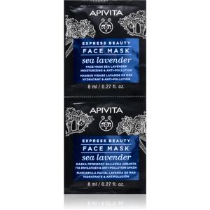 Apivita Express Beauty Sea Lavender face mask with moisturising effect 2 x 8 ml