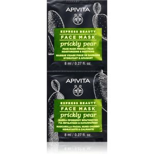 Apivita Express Beauty Prickly Pear soothing face mask with moisturising effect 2 x 8 ml