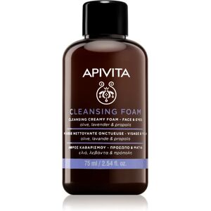 Apivita Cleansing Foam Face & Eyes makeup removing foam cleanser for face and eyes for all skin types 75 ml