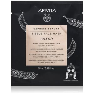 Apivita Express Beauty Carob sheet mask with detoxifying effect