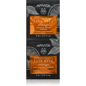 Apivita Express Beauty Orange radiance mask for the face 2x8 ml