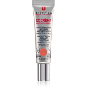 Erborian CC Crème Centella Asiatica radiance face cream skin perfector with SPF 25 small pack shade Doré 15 ml
