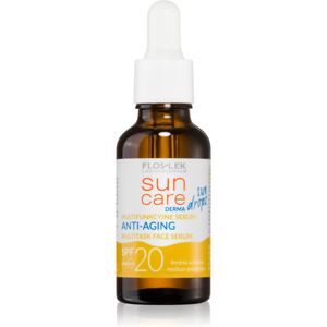 FlosLek Laboratorium Sun Care Derma Sun Drops protective serum with anti-ageing effect SPF 20 30 ml