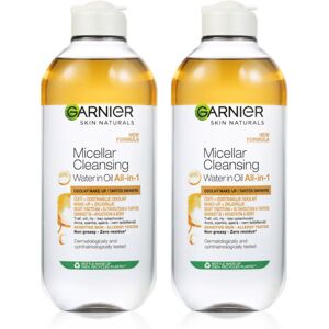 Garnier Skin Naturals two-phase micellar water 2 x 400ml(3-in-1)