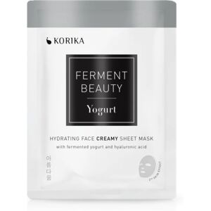 KORIKA FermentBeauty Hydrating Face Sheet Mask with Fermented Yogurt and Hyaluronic Acid hydrating creamy face sheet mask with fermented yogurt and hyaluronic acid 20 g